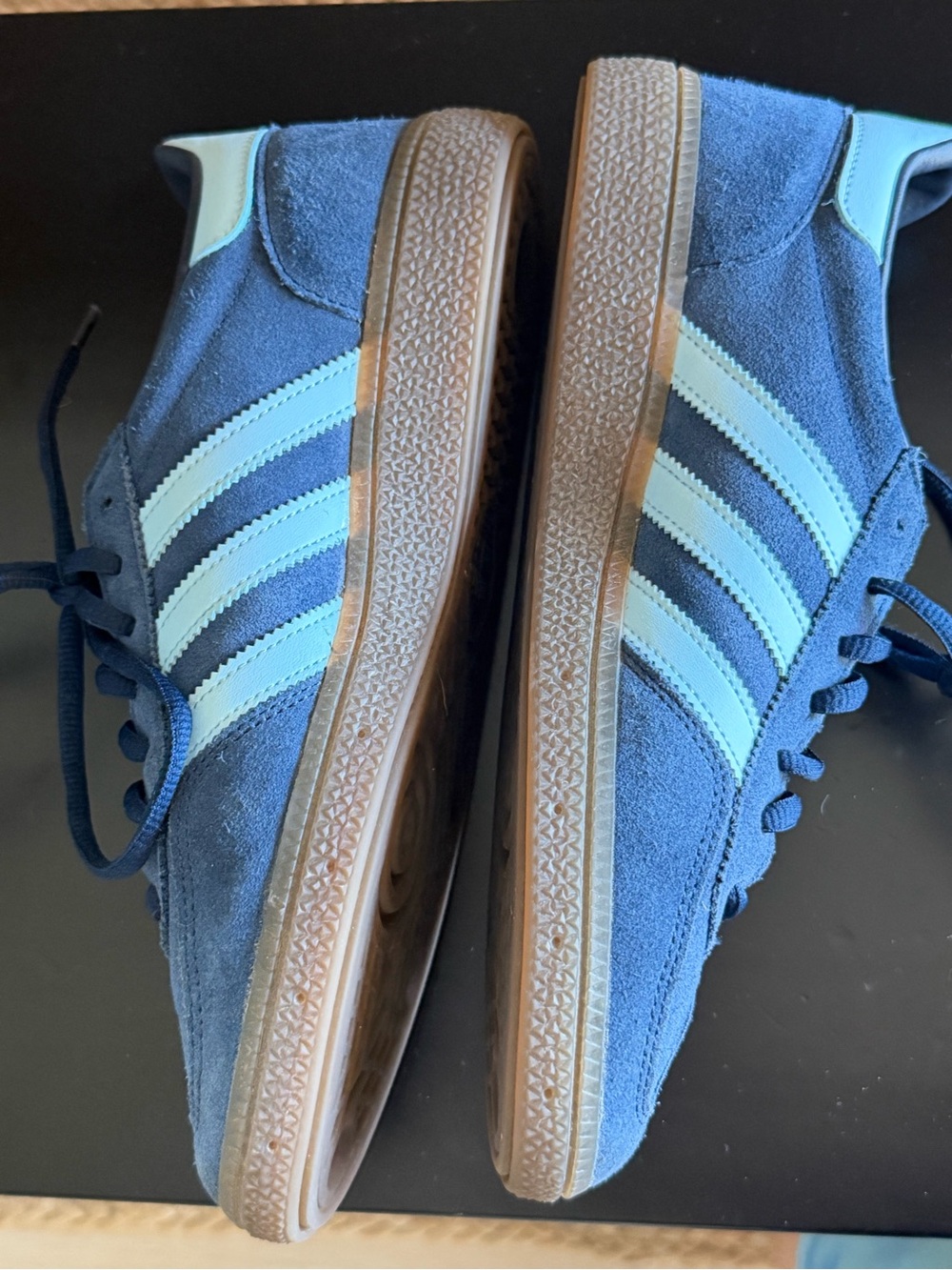 Adidas Handball Spezial Blue Suede Gum Sneakers Men’s Size 8 - Picture 6 of 6